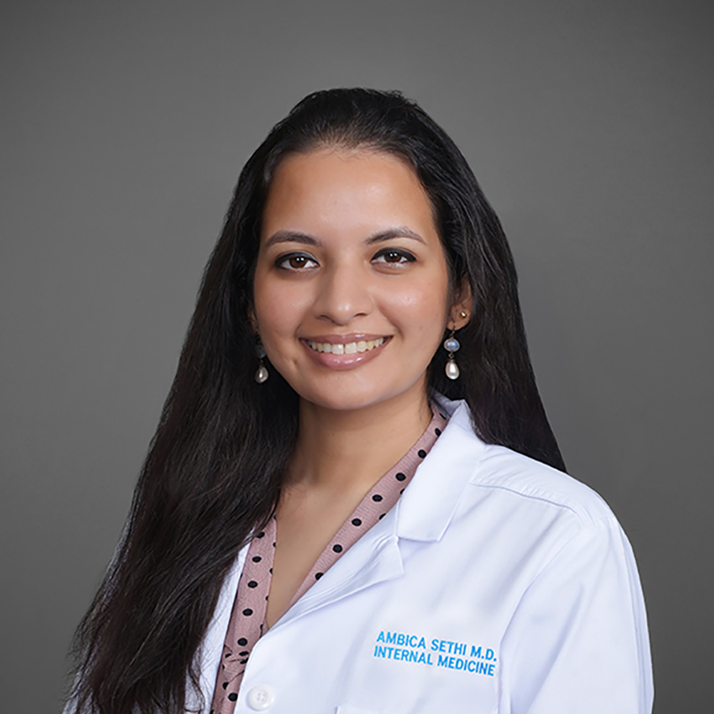 Ambica Sethi, MD practices Internal Medicine in Houston