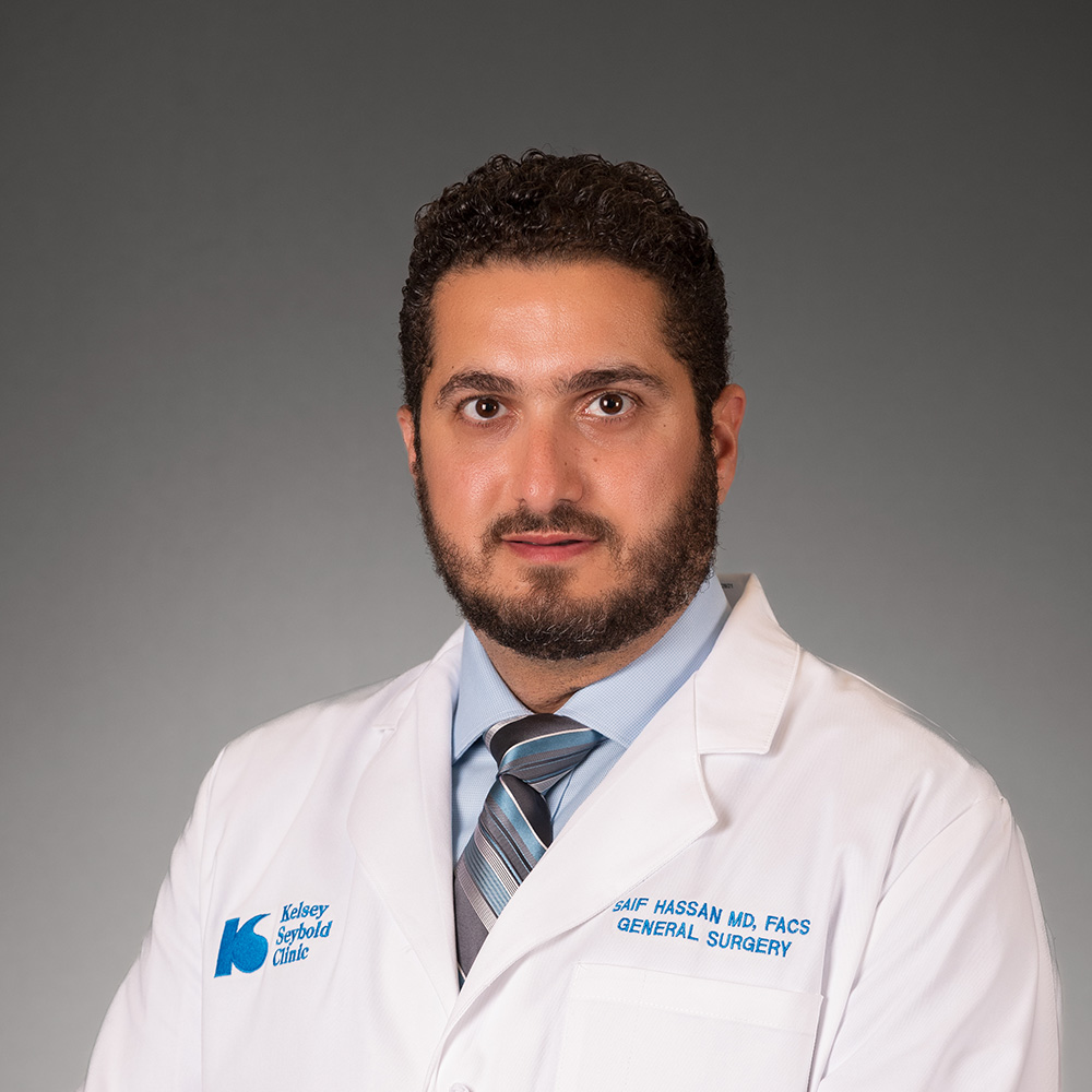 Saif F. Hassan, MD practices General Surgery in Houston and Shenandoah