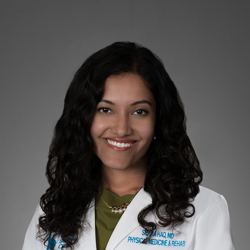 Sierra Syeda Haq, MD practices Physical Medicine & Rehabilitation in Houston and Jersey Village