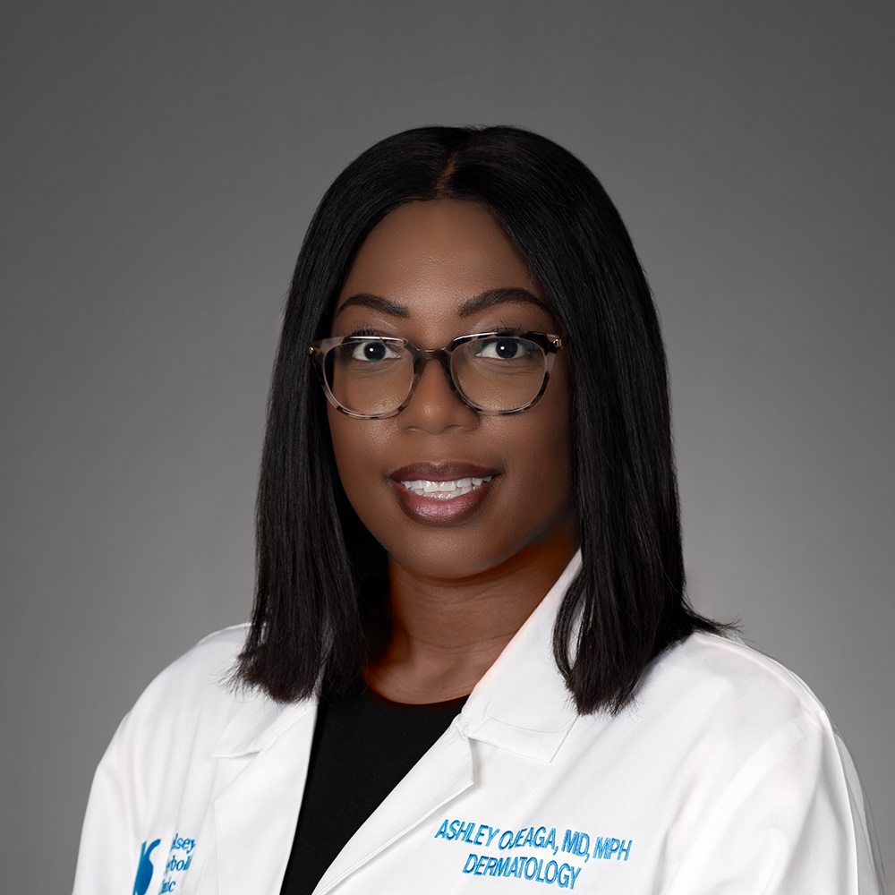 Ashley Ekharele Ojeaga, MD practices Dermatology in Houston and Jersey Village
